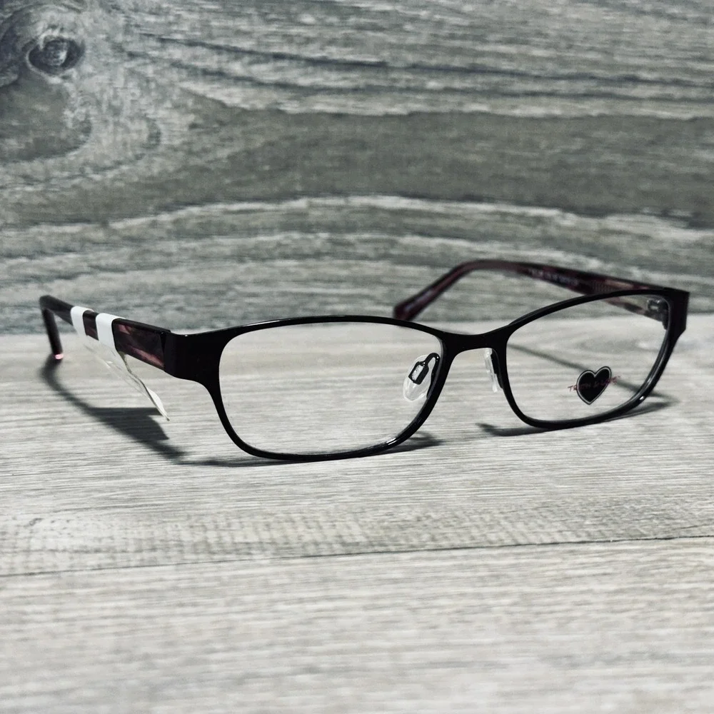 Truth & Love 08 80 Eyeglass Frames Womens 52-15-135 Purple Rectangular Optical